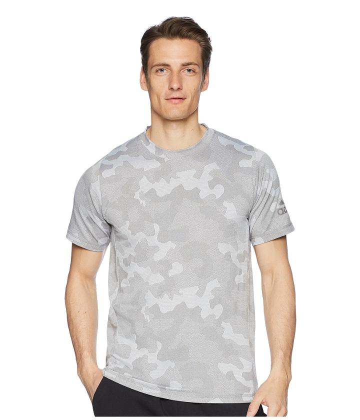 Adidas Hype Camo Tee (grey Three/white) Men's T Shirt