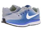 Nike Air Zoom Pegasus 34 Flyease (wolf Grey/white/racer Blue) Men's Running Shoes