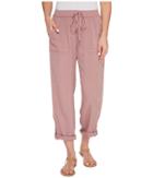 B Collection By Bobeau Magnolia Rolled Tab Pants (lilac) Women's Casual Pants
