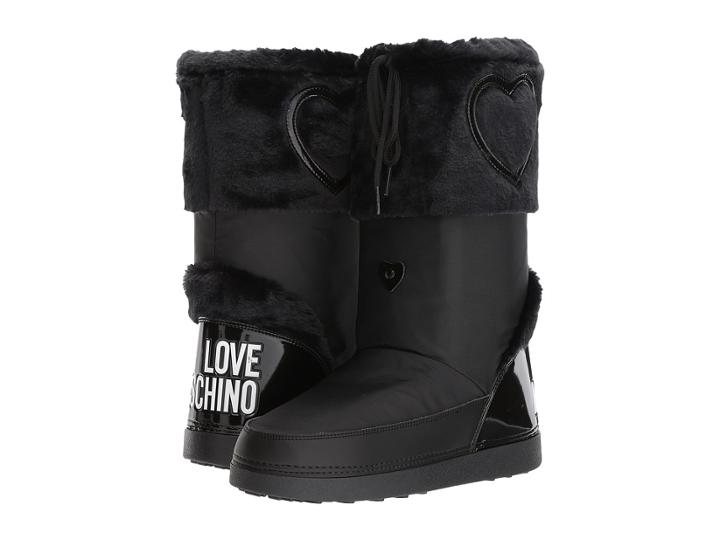 Love Moschino Moon Boots (black) Women's Boots