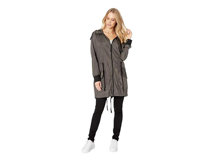 Bb Dakota Flynn Nylon Anorak (dark Slate) Women's Coat