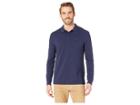 Tommy Jeans Essential Long Sleeve Polo (black Iris) Men's Clothing