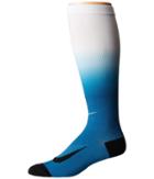 Nike Dry Elite Lightweight Fade Over The Calf (industrial Blue/volt) Knee High Socks Shoes