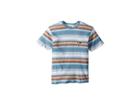 Vissla Kids Canggu Knit Top Short Sleeve (big Kids) (fiji Blue) Boy's Clothing