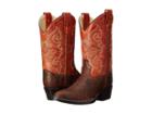 Old West Kids Boots Western Boots (toddler/little Kid) (brown Truffle/antique Waxy Red) Cowboy Boots