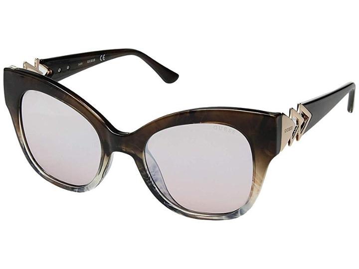 Guess Gu7596 (brown Tortoise Front/pink Gradient Lens) Fashion Sunglasses