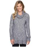 Exofficio Lorelei Infinity Cowl Neck (carbon Heather) Women's Sweater