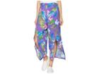 Romeo & Juliet Couture Front Slit Pants (violet Multi) Women's Dress Pants