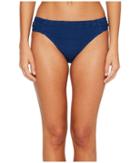 Bleu Rod Beattie Crochet Ole Side Tab Hipster Bikini Bottom (navy) Women's Swimwear