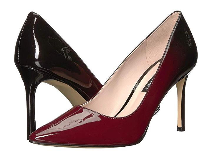 Nine West Emmala Pump (wine/black Synthetic) Women's Shoes