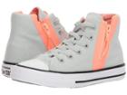 Converse Kids Chuck Taylor All Star Sport Zip Hi (little Kid/big Kid) (dried Bamboo/crimson Pulse) Girl's Shoes