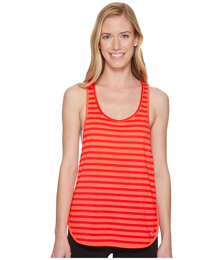Brooks Ritual Tank Top (race Pink Stripe/race Pink) Women's Workout