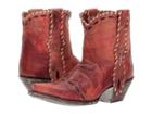 Dan Post Livie (red Leather) Cowboy Boots