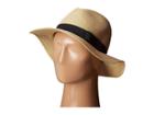 San Diego Hat Company Ubf1016 Paper Braid Fedora Hat With Bow Brim (natural) Fedora Hats