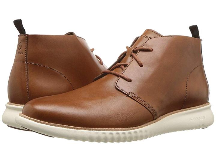 Cole Haan 2.zerogrand Chukka (british Tan Leather/ivory) Men's Lace-up Boots