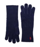 Polo Ralph Lauren Cashmere Blend Classic Cable Knit Gloves (bright Navy) Extreme Cold Weather Gloves