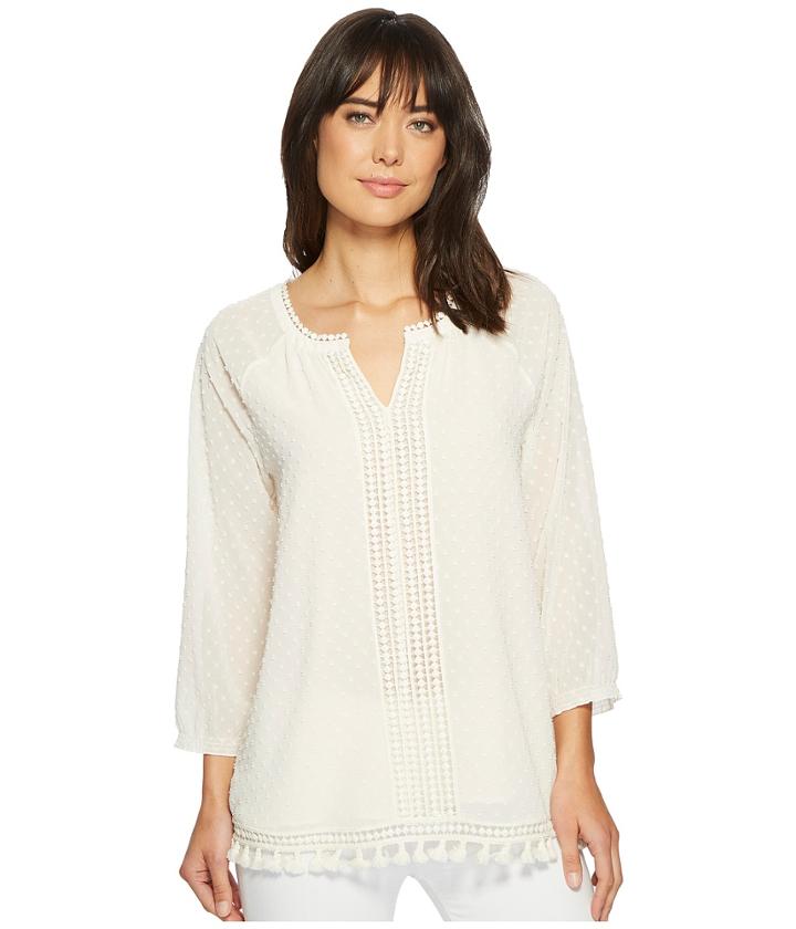 Nic+zoe Souk Top (bone) Women's Clothing