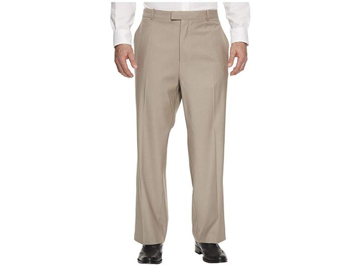 Perry Ellis Portfolio Big And Tall Bengaline Portfolio Dress Pants (beach) Men's Dress Pants
