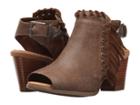 Minnetonka Mae (dusty Brown Distressed Suede) Women's 1-2 Inch Heel Shoes
