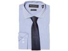 Nick Graham Chambray Shirt With Tie (blue) Men's Clothing