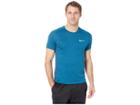 Nike Dry Miler Short Sleeve Running Top (blue Force/heather/green Abyss) Men's Clothing