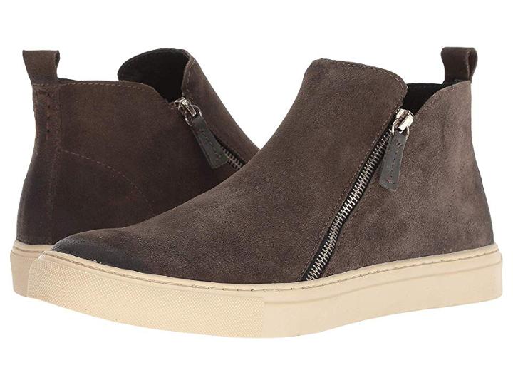Donald J Pliner Barlow (dark Gray Calf Suede) Men's Shoes