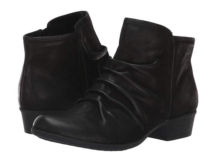 Rockport Jayla Rouched Bootie (black) Women's Shoes