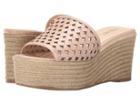 Nine West Ertha (light Natural Leather) Women's Wedge Shoes