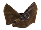 Chinese Laundry Shooter (khaki Green Suede) Women's Wedge Shoes
