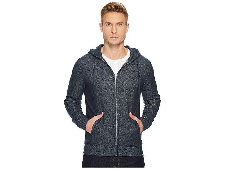Threads 4 Thought Loop Terry Zip Hoodie (reflecting Pond) Men's Sweatshirt