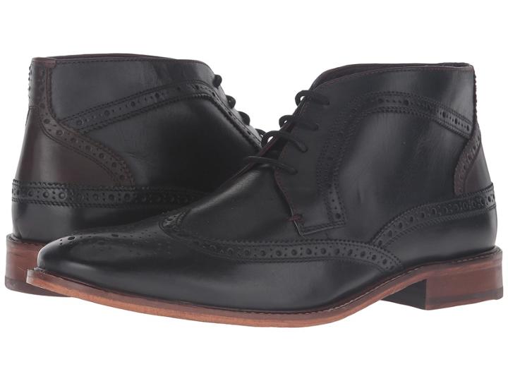 Ted Baker Pericop 2 (black/dark Brown Leather) Men's Lace-up Boots