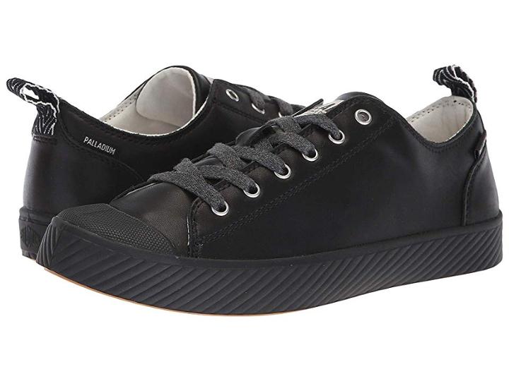 Palladium Pallaphoenix Low Leather (black/marshmallow) Lace Up Casual Shoes