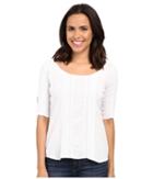 Scully Kalinda Peekaboo Sleeve Blouse (white) Women's Blouse