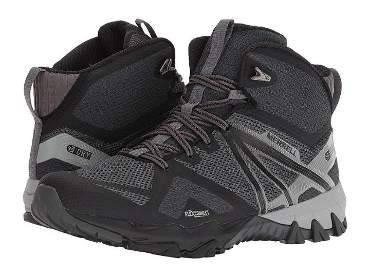 Merrell Mqm Flex Mid Waterproof (black) Men's Shoes