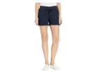 Per Se 5 Rolled Cuff Shorts W/ Knit Waistband (navy) Women's Shorts