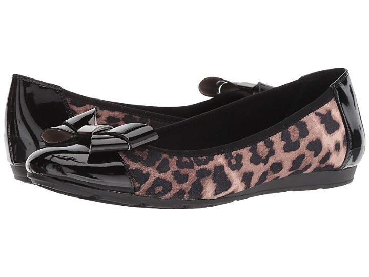 Anne Klein Alphia (black/brown Multi/light Velvet) Women's Flat Shoes