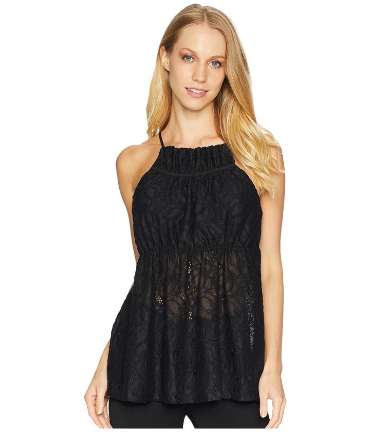 Bcbgmaxazria Shirred Peplum Cami (black) Women's Sleeveless