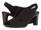 Rockport Total Motion 75mm V-sling (black Nubuck) Women's Shoes
