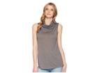 Roper 1566 1x1 Rib Cowl Neck Tank (grey) Women's Clothing