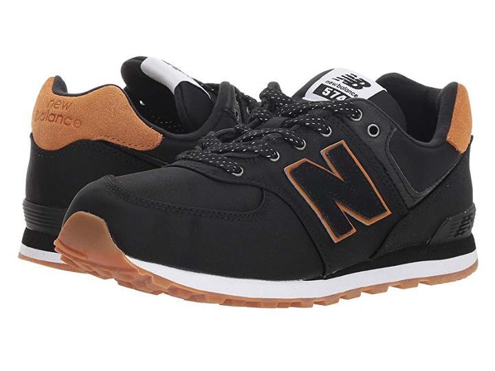 New Balance Kids Gc574v1 (big Kid) (black/brown Sugar) Boys Shoes