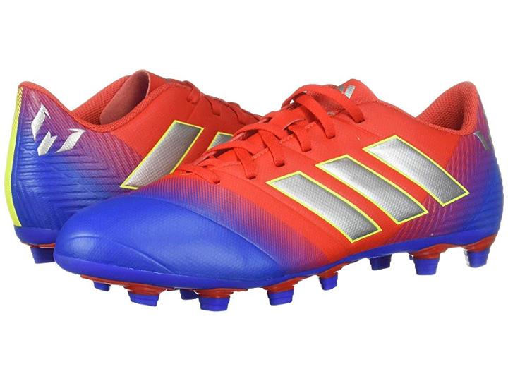 Adidas Nemeziz Messi 18.4 Fxg (active Red/silver Metallic/football Blue) Men's Soccer Shoes
