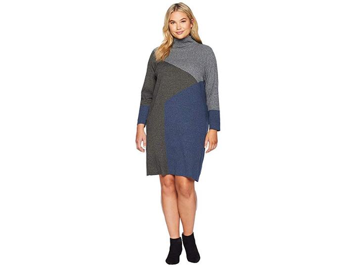 Nic+zoe Plus Size Laid Back Dress (multi) Women's Dress