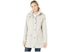 Kenneth Cole New York Soft Shell Hooded Anorak W/ Patch Pockets (bone) Women's Coat