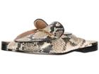 Sam Edelman Linnie (natural Royal Snake Print Leather) Women's Clog/mule Shoes