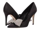 Kate Spade New York Viena Pump (black Satin) Women's Shoes