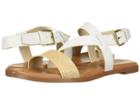 Cole Haan Findra Strappy Sandal (white Leather/nude Woven) Women's Sandals