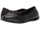 Ecco Incise Enchant Ballerina (black Calf Leather) Women's Flat Shoes