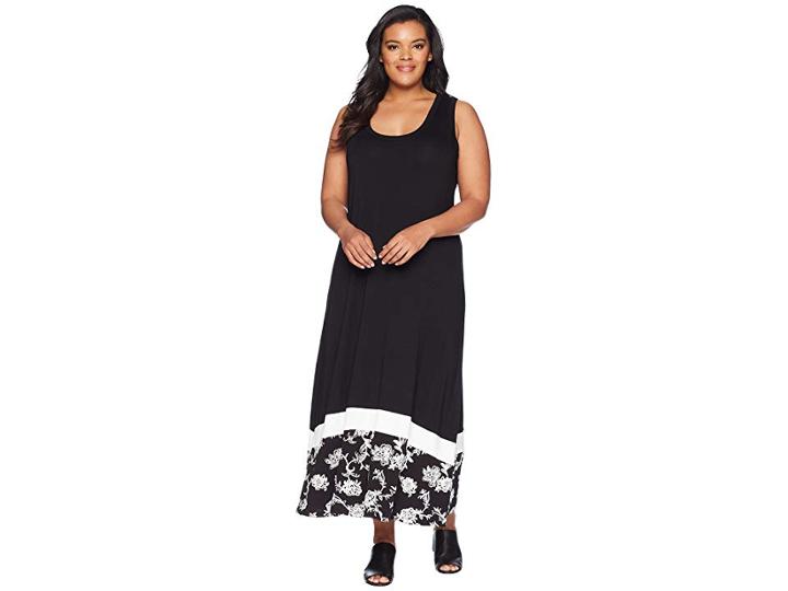 Karen Kane Plus Plus Size Maxi Tank Dress (black) Women's Dress