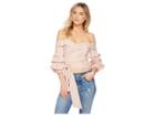 Astr The Label Carrie Top (dusty Blush Stripe) Women's Clothing