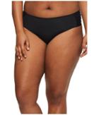 Becca By Rebecca Virtue Plus Size Color Splash Hipster Bottoms (black) Women's Swimwear